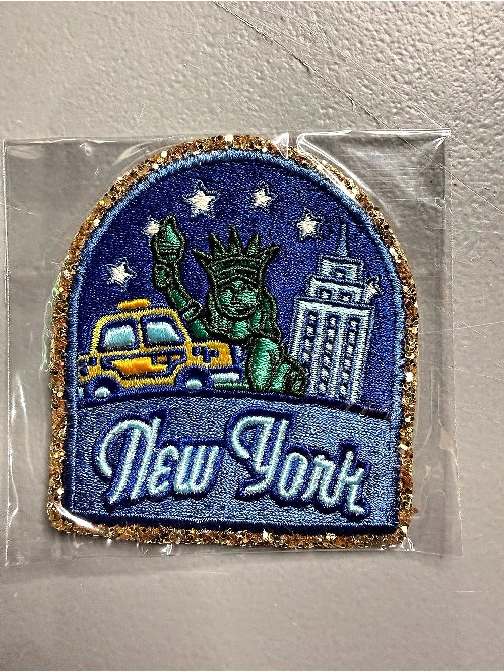Stoney Clover Lane New York Embroidered Patch Blue NWT